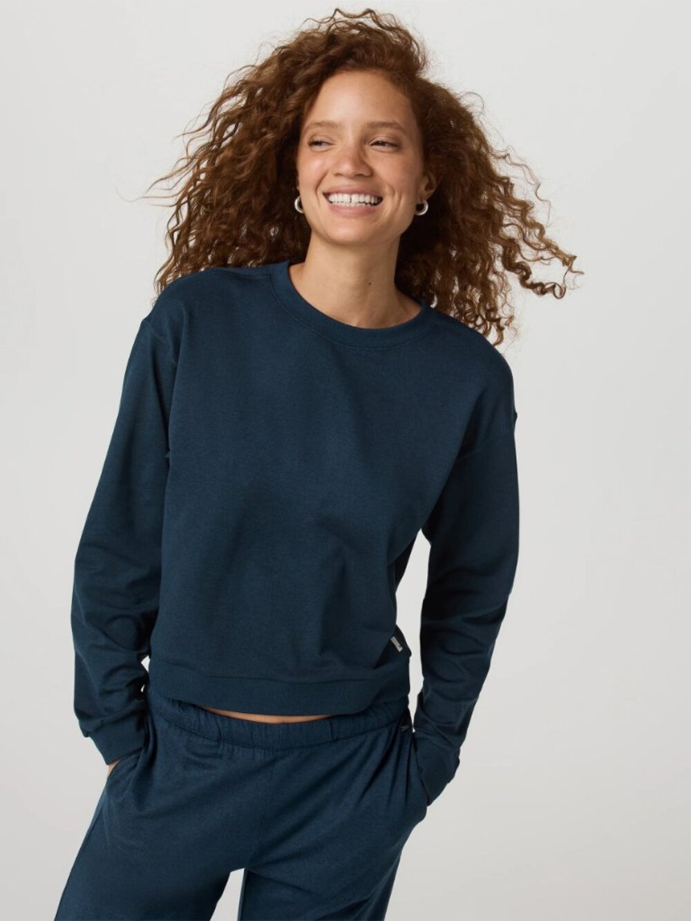 Vuori Modern Cozy Crew Long Sleeve S Navy